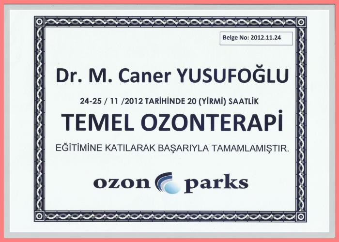 Ozon Parks Temel Ozonterapi KatlmBelgesi    