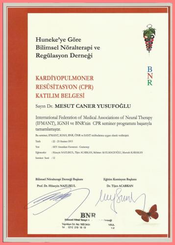 Kardiyopulmoner Ressitasyon (CPR) Katlm Belgesi    